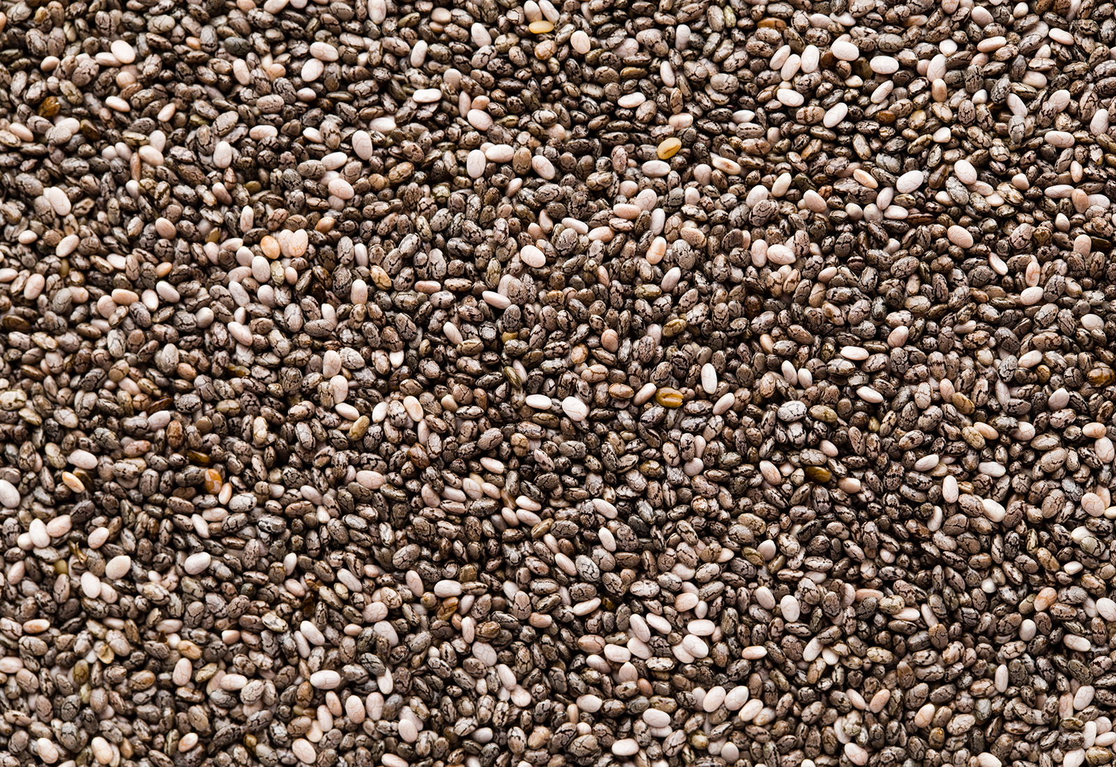 Chia seeds on the background.